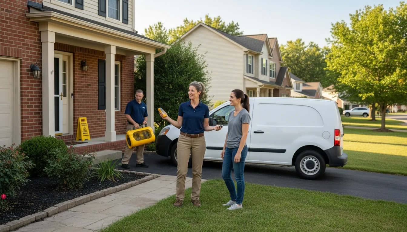 Residential water damage restoration in Powdersville, SC